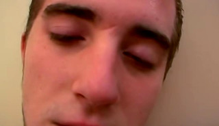 Straight amateur dude self sucks and cums in his own mouth