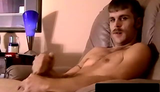 Diamond swallows own jizz after jerking thick veiny pole