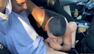 Amateur Public Cock 🐓 Sucker In The Woods & The Car With Hot Cumshot