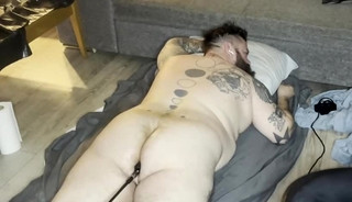 Fuck machine fucks my big ass in missionary big orgasm