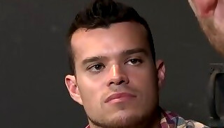 Horny Sebastian teases Jeasons cock with his mouth and hands