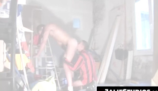 Fred Savors His Rival Enzos Thick Cock After Tonguing His Smooth Hole