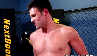 Jock Mario Torrez grinding his bottom Alex Christian after getting swallowed