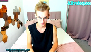 cute glassess boy from Latvia webcams solo