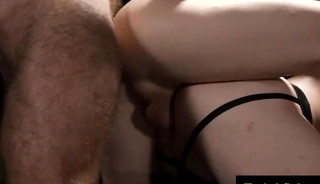 Master and Slave bareback threesome