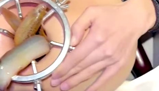 Chinese twink get mud fish in his anal