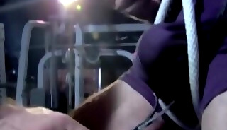 Wild wrestler dominated during BDSM session