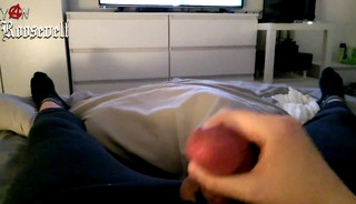 Late Night Wanking with a Cock Ring and a Lotta Lube