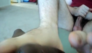 Two feet for one cock