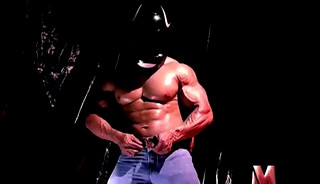 Con Demeitrou Stripping, Posing, Flexing, Feeling on Himself, Jacking Off In A 🏍️ Helmet