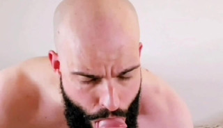 Sucking a Huge Uncut Cock