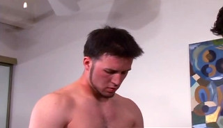Kinky redhead skank enjoys pleasuring two throbbing cocks