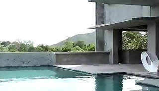 Threesome By The Pool