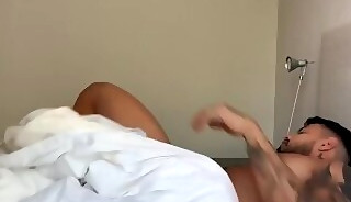 Alejo Ospin takes hairy dom's fat cock