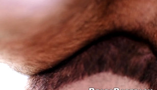 Muscular bear drilling handsome bottoms raw hole