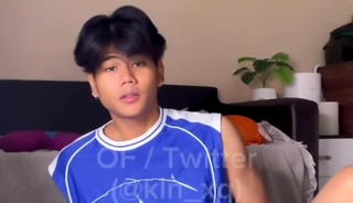 Young asian thai big dick cumming 1