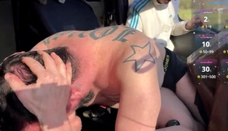 Two truckers pick up a third guy on a rest area for some hot fun