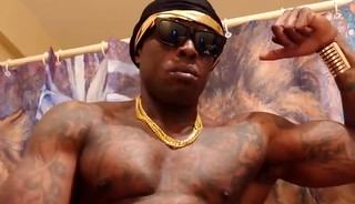 African King Hallelujah Johnson Masturbating solo