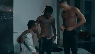 Handsome Trent King fucked and cum sprayed in threesome