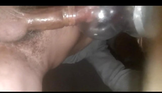 Inserting a large penis into a tight hole