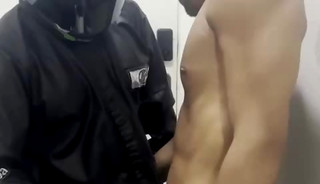 Heterosexual man having sex with a delivery driver.