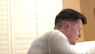 Watch Grant Ducati serve Guy Spencer hard dick like a true altar slut