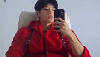 Handsome korean cum