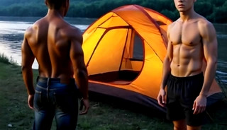 camping couple (AI)