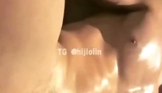Chinese muscular trainer's body shot and cum control