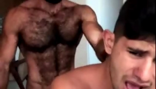 Hairy Daddy Fucks Young Stud