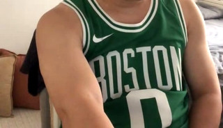 Exposed slave cmk wear basketball jersey jerk off & cum