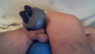 deep dildo fucking myself to the beat