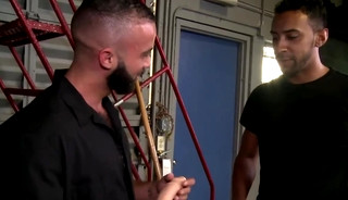 Jay Alexander pounds Fernando Del Rio's Ass - Warehouse fucking
