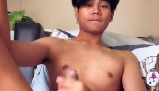 Young asian thai big dick cumming 5
