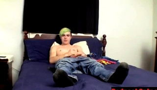 Straight teen punk jackoff