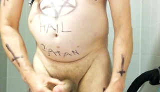 Satan slave takes a delicious urine enema