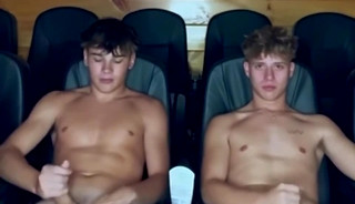 Jerking together during a movie