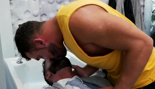 Muscle gay anal sex and cumshot