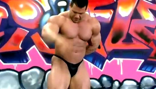 Steve Kuclo Sexy Posing w/ Interview After