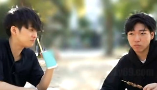 Asian boys vacation