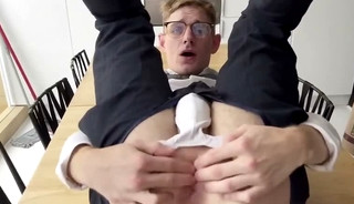 blond boy fucked by the boss