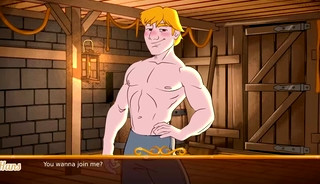 Kristoff giving a blowjob