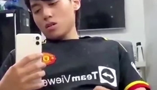 Young Vietnamese jerks off