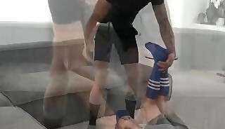 Marcus Rivers pushed his dick deeper down Dolf's throat