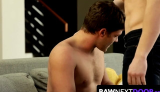 Dante Martin rides Bridger Watt's raw hard cock while masturbating intensely