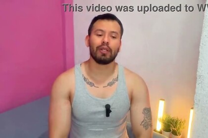 Men having sex with a pole on the boss's farm! Outdoors