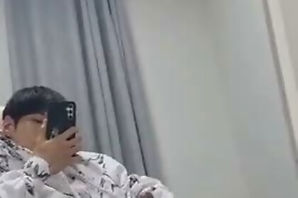 Korean - Pak Ha jerking off his big dick and cum