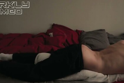 Morning routine. Daddy can't help but pillow humping imagining your wet booty filled with his cum
