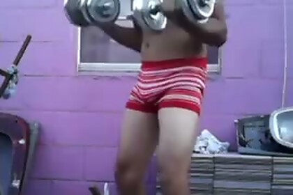 Jesus in boxer excited exercising compilation past videos